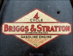 4 cycle Briggs & Stratton label