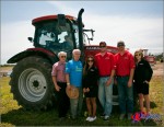 Celebrity Tractor Pull Challenge; John Thompson, Stewart Brown,Syklar Helm (Rock 107) , (Anderson Equipment), Steve Everall (the County Pull) and Brianna Christopher (Rock 107).