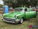 Troy Irvine and his 1957 Chevrolet Bel Air; People's Choice, Barcovan Car SHow