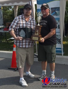 Jeff Delahunt, Winner, Melonie Beatty Memorial Trophy, and Brian Beatty.